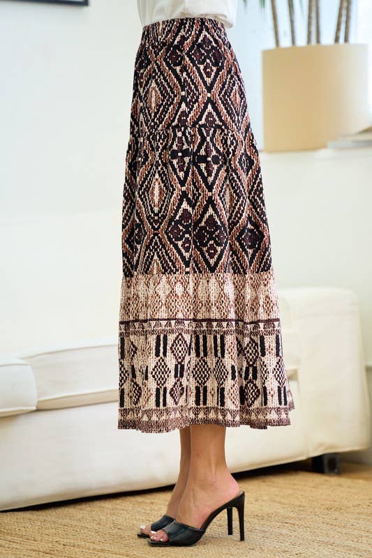 Aztec Tiered Skirt