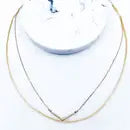 Pave Pearl Layered Necklace Gold