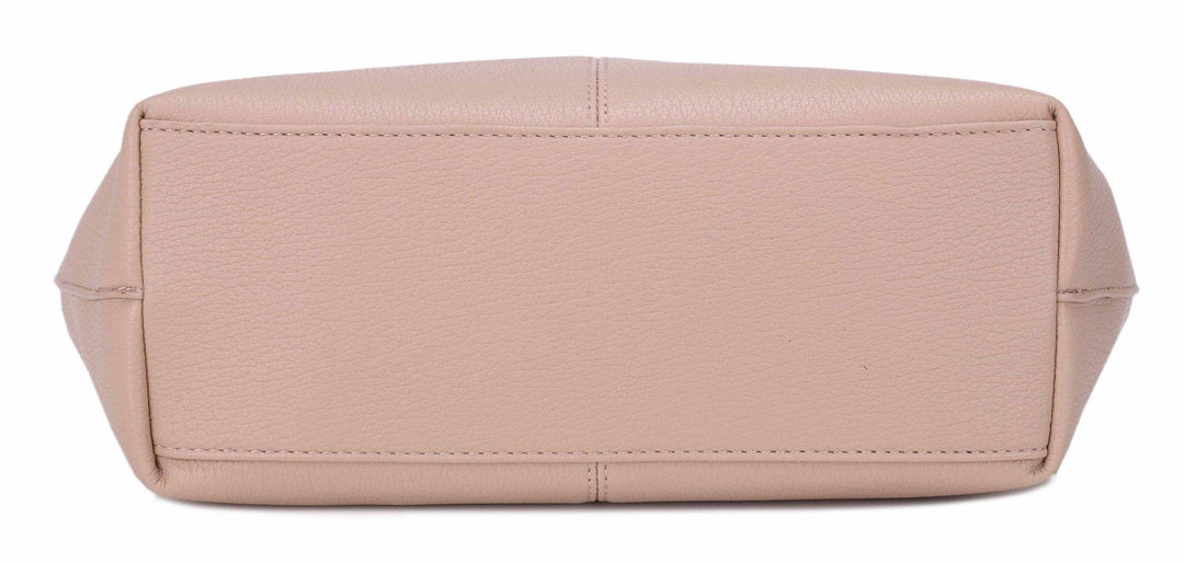 Avery Vegan Leather Tote Shoulder Bag in Taupe 2