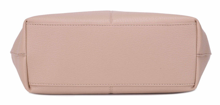 Avery Vegan Leather Tote Shoulder Bag in Taupe 2