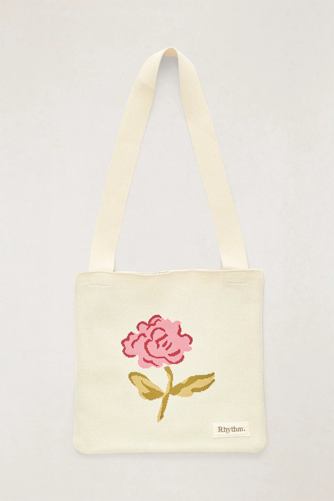 Rhythm Mila Floral Crochet Tote Bag - Cream 1
