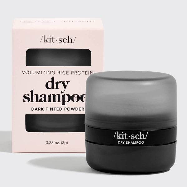 KITSCH - Volumizing Rice Protein Dry Shampoo - Dark Tinted Powder