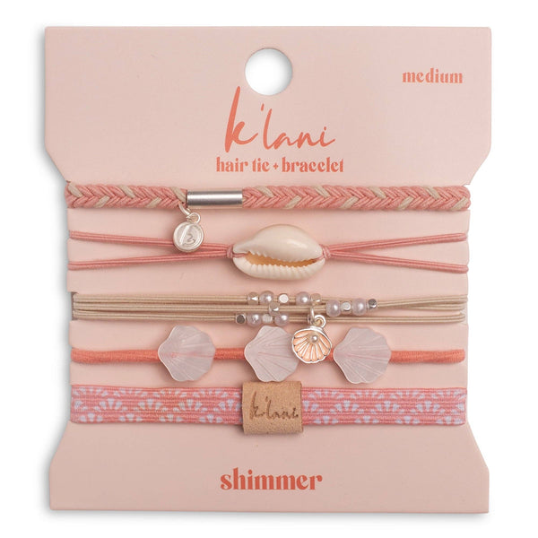 K'Lani hair tie bracelets - Shimmer