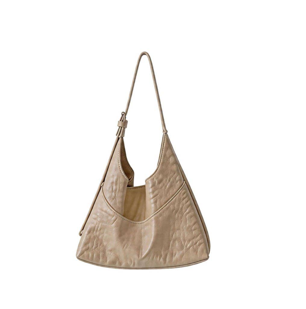 MiMi Wholesale - Riley Hobo Shoulder Bag in Beige