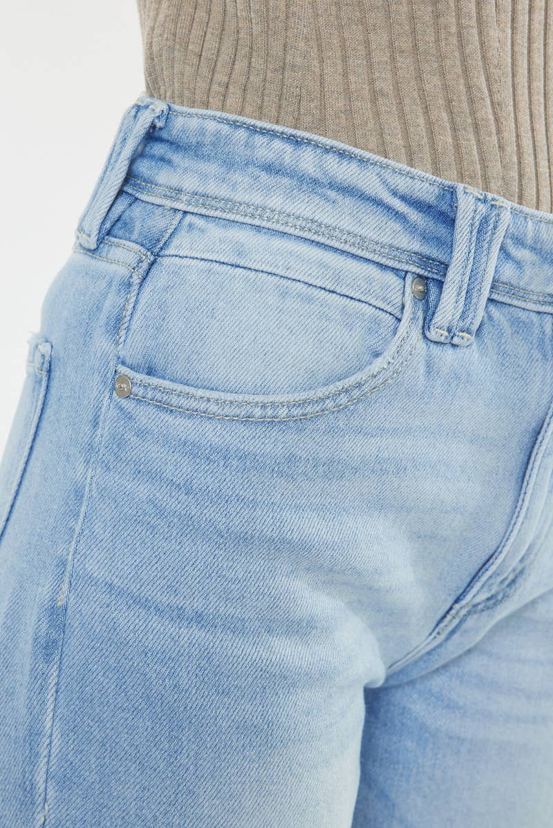 Kan Can Wide Leg Stretch Denim Jeans