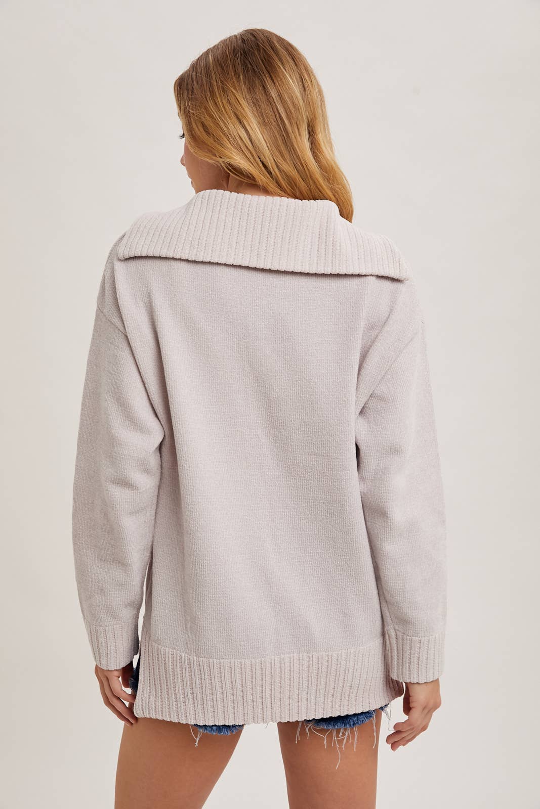 Bluivy -Ribbed Sweater Pullover dove 4