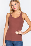 Racerback Rib Tank Top