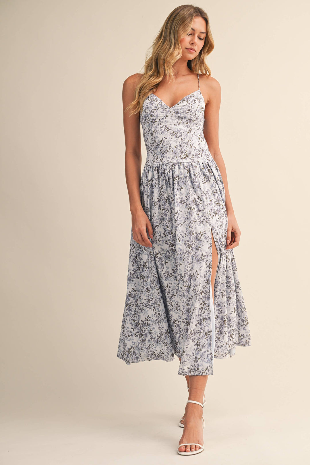 Klesis - Tied Midi Dress Blue 4