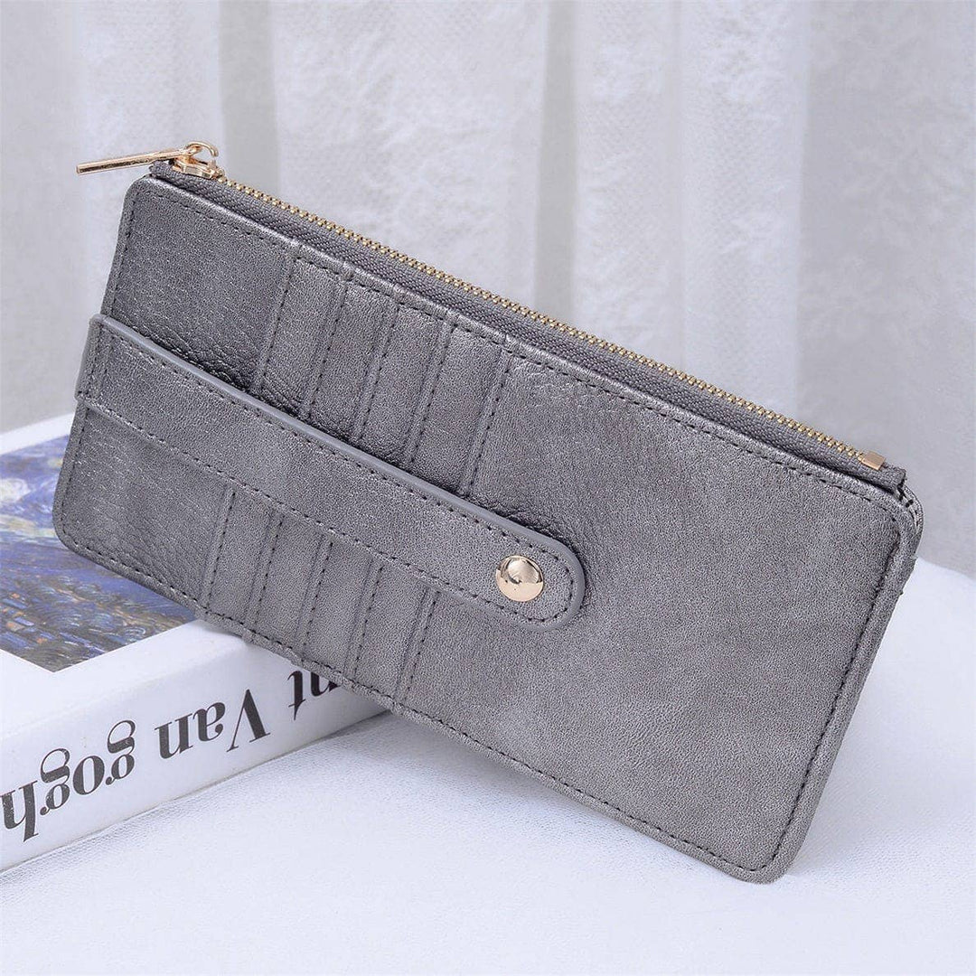 MiMi Wholesale - Saige Slim Cardholder Wallet in Pewter