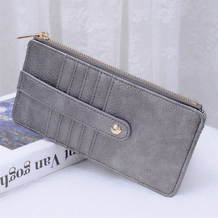 MiMi Wholesale - Saige Slim Cardholder Wallet in Pewter
