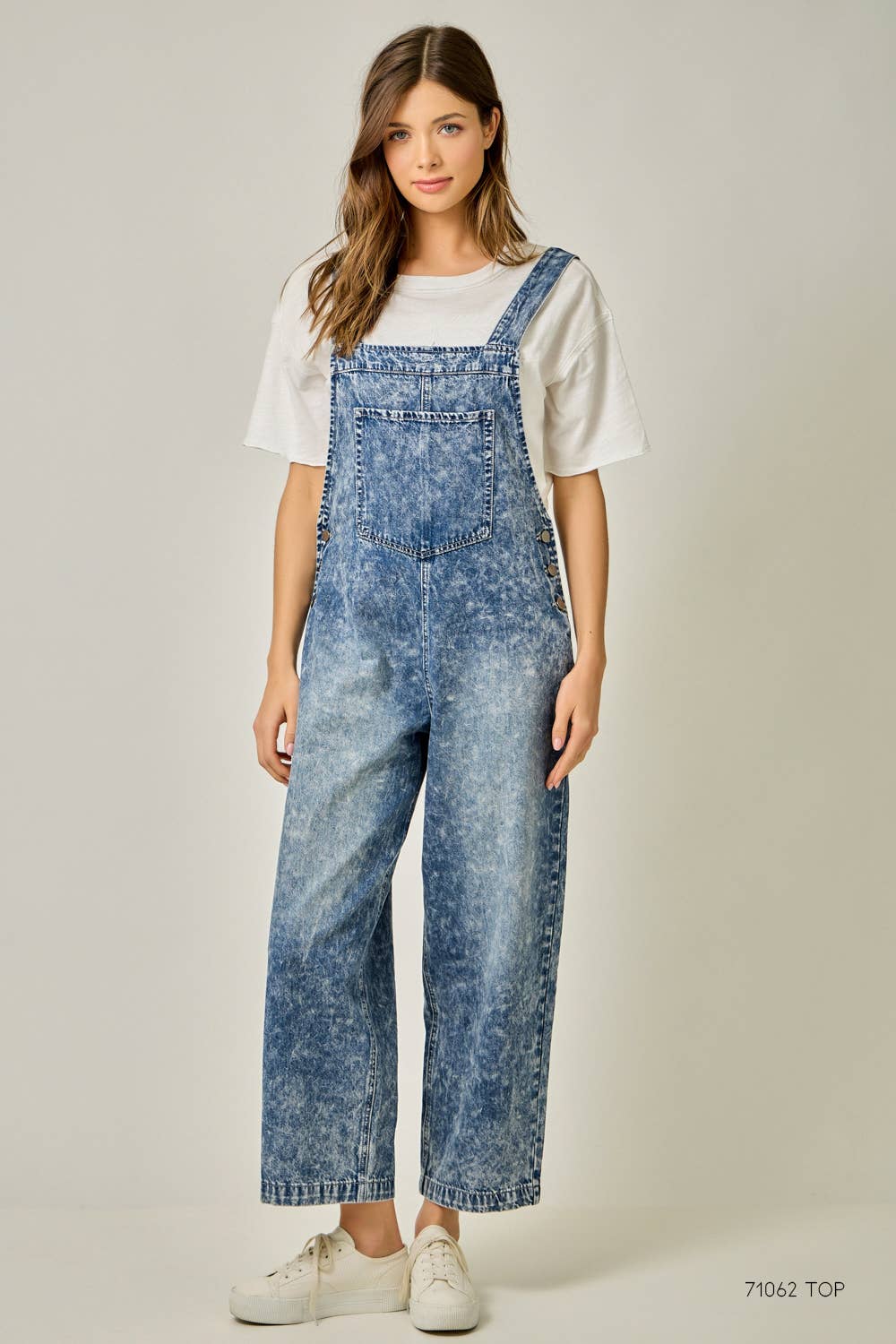 Mystree Washed Blue Denim Overalls 1