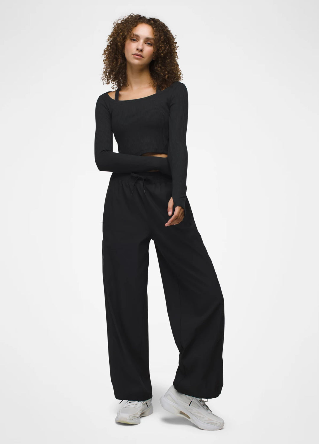 PrAna Women’s Send Off Long Sleeve Tee Black4