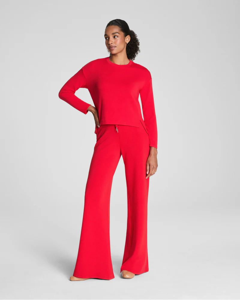 Spanx Airessentials Long Sleeve Top Red3