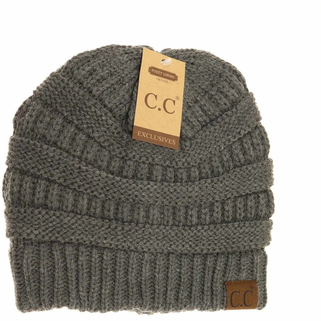 C.C Beanie Fuzzy Lined Cc Beanie Hat25