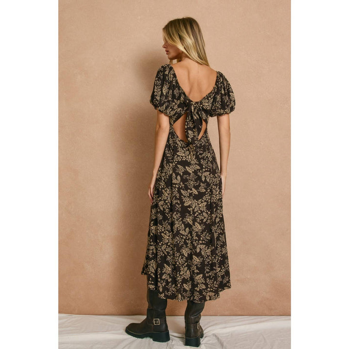 Brown Butter High Slit Midi Dress Nightfall Botanic 2