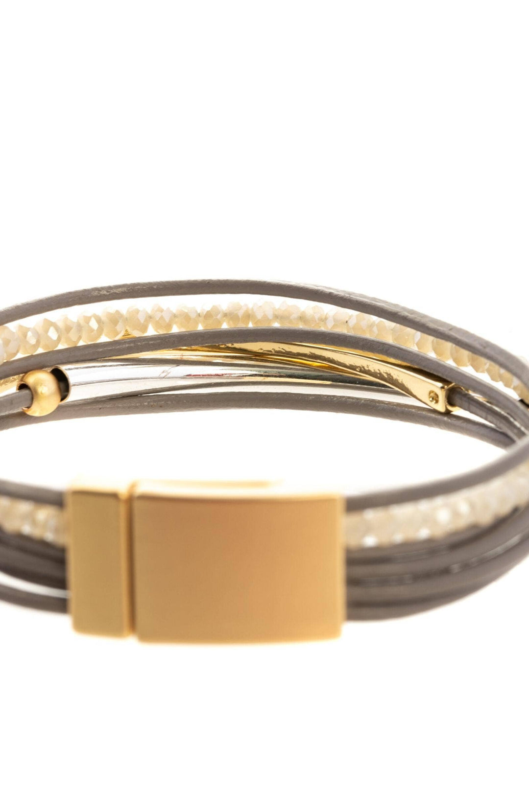 SAACHI - Leather Golden Arrow Bracelet