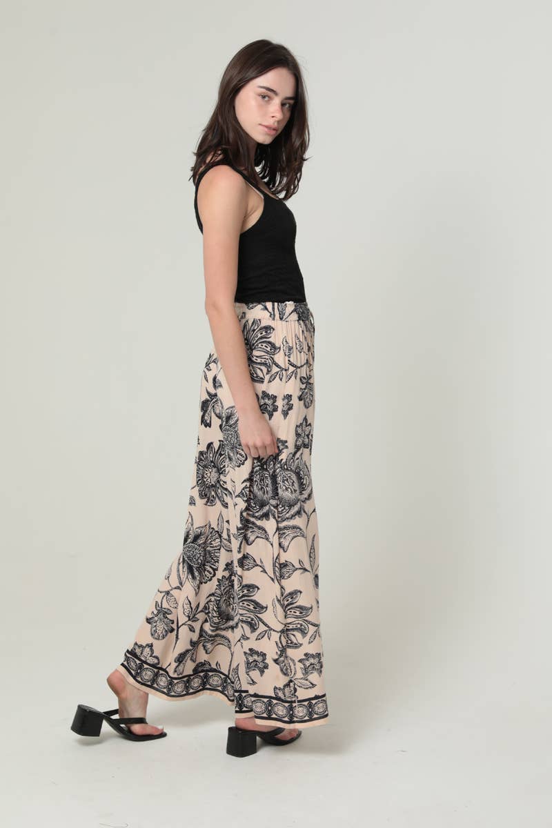 Angie Printed Wide Leg Pants