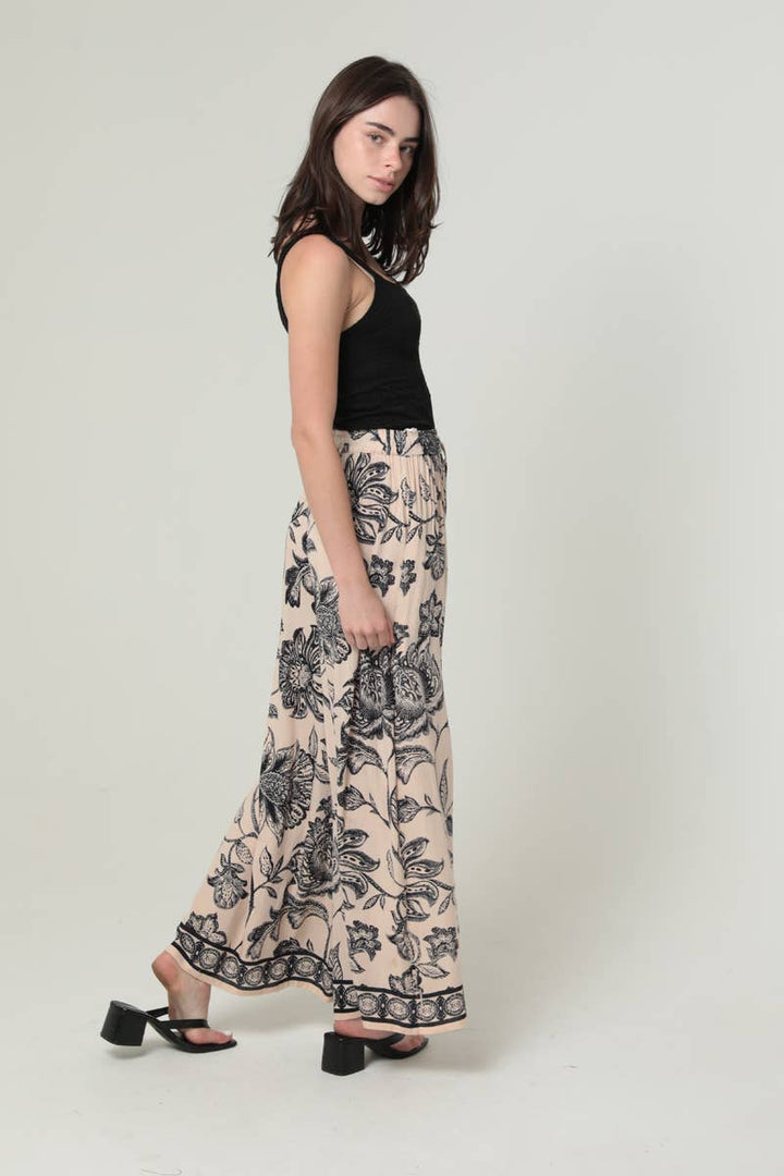Angie Printed Wide Leg Pants