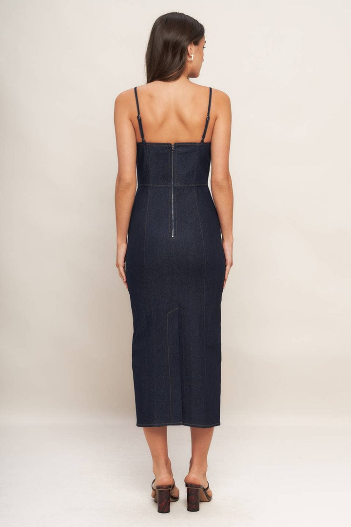 Denim Midi Dress 3