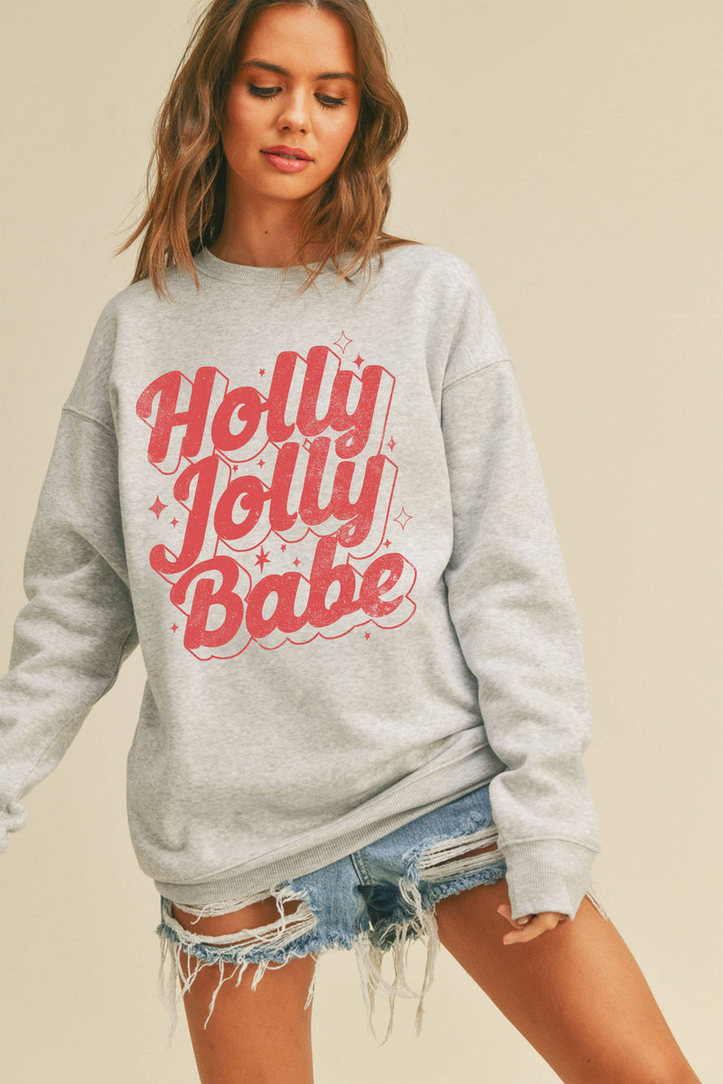 Holly Jolly Babe Graphic Sweatshirt