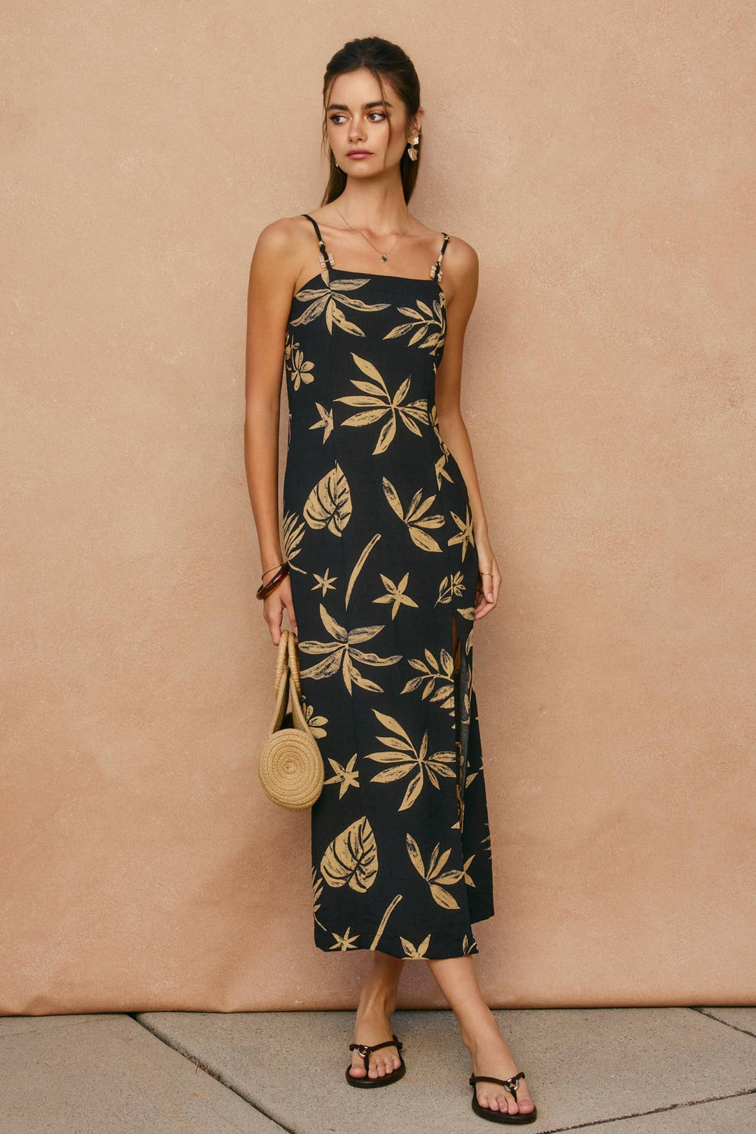 Dress Forum Coconut Kiss Front Slit Midi Dress Tahiti