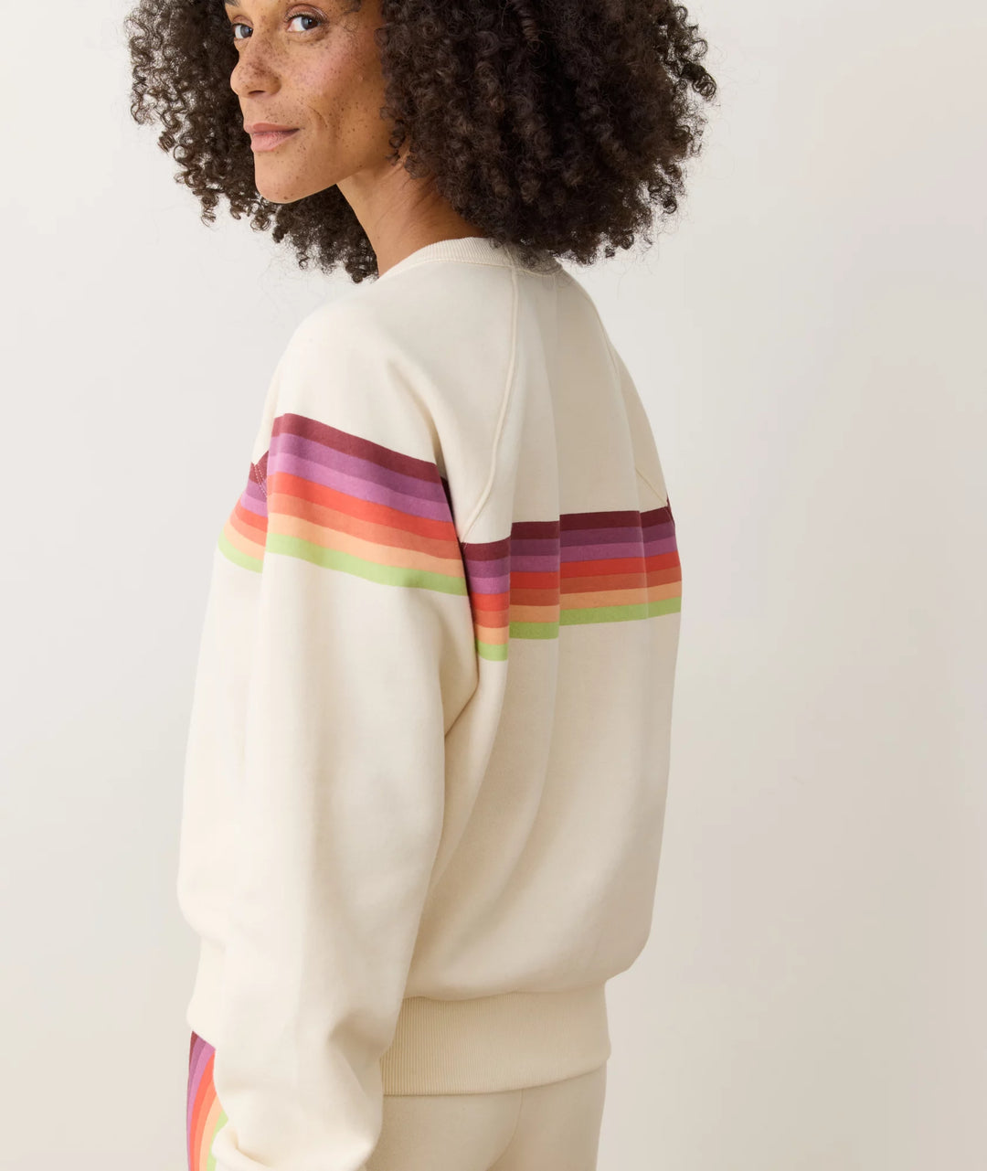 Marine Layer Cloud 9 Fleece Crewneck Antique White 1