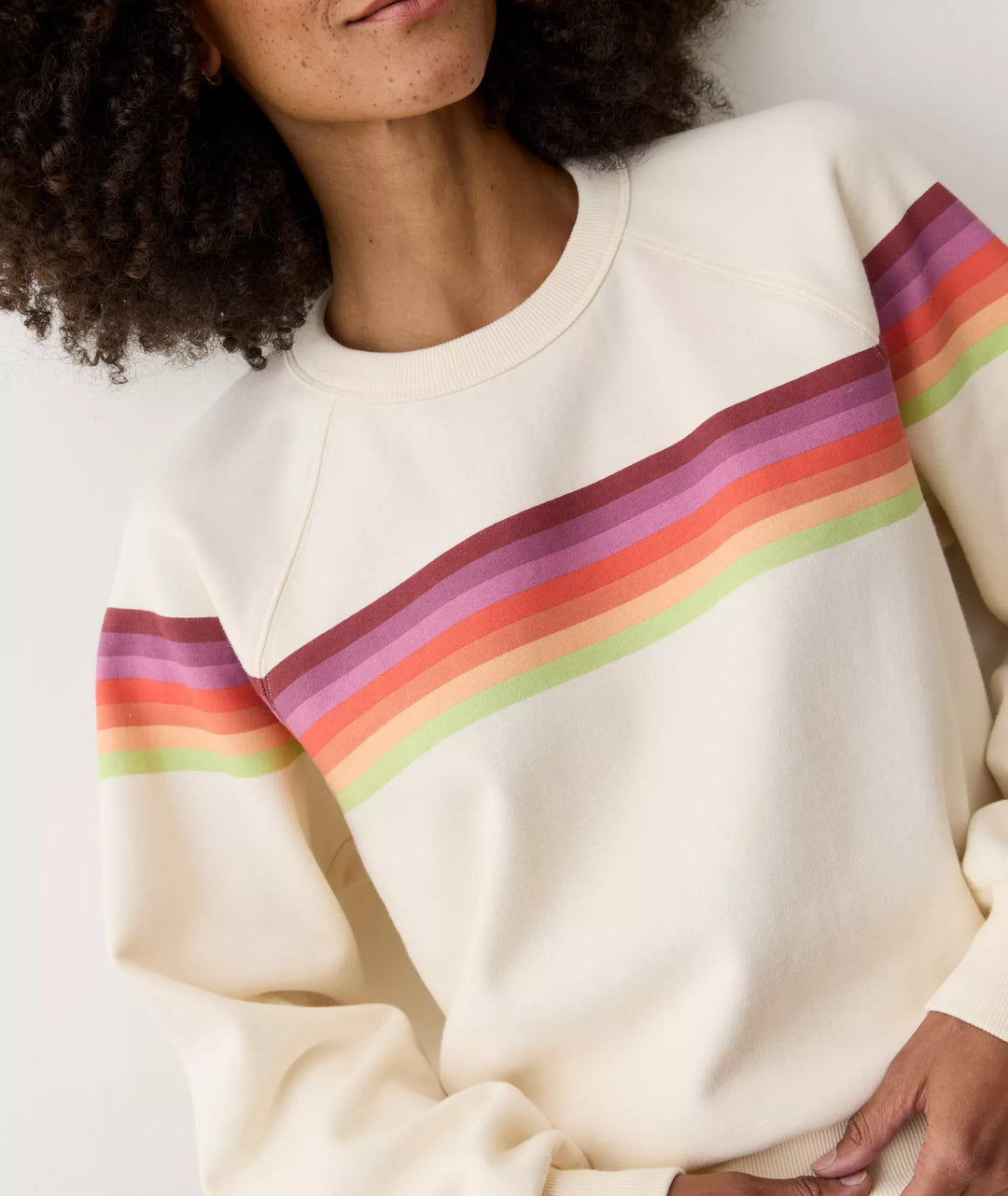 Marine Layer Cloud 9 Fleece Crewneck Antique White