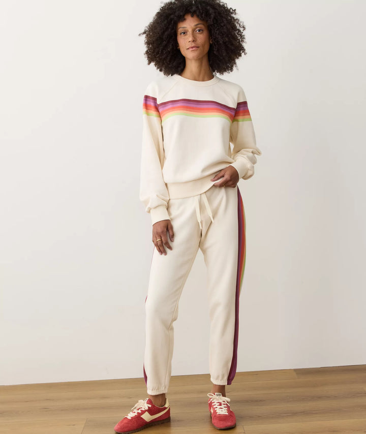 Marine Layer Cloud 9 Fleece Crewneck Antique White 3