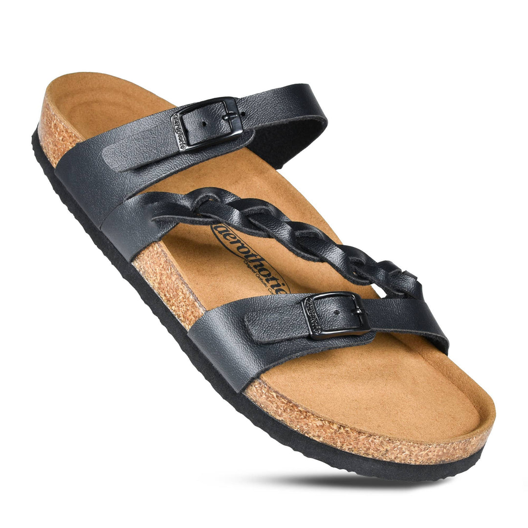 Aerothotic - Viking Strappy Sandals - Black 1