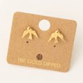 Fame Accessories - Mini Bird Stud Earrings