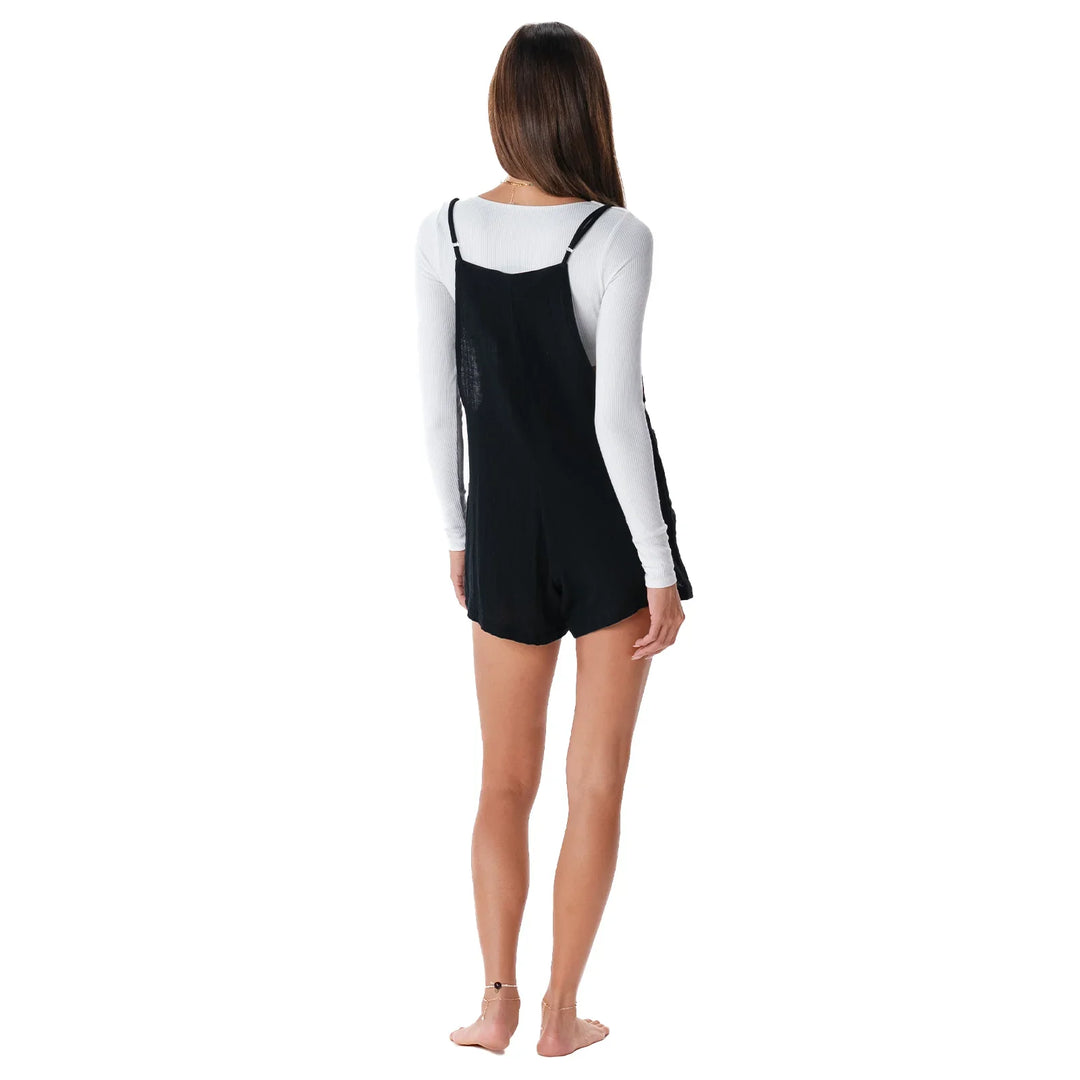 Lotus and Luna - Black Romper bACK