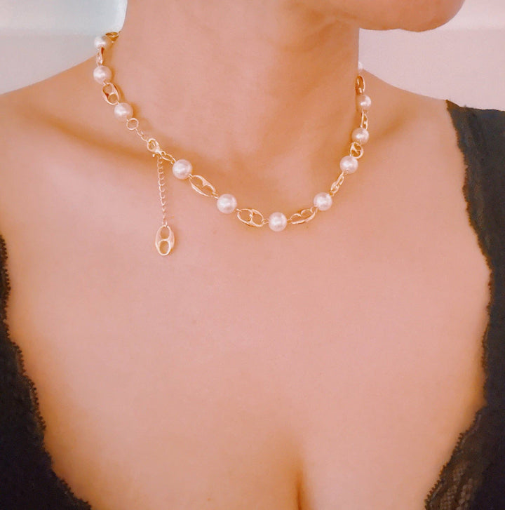 Ellison+Young - Nobles In Paris Pearl And Bit Necklace gold 1