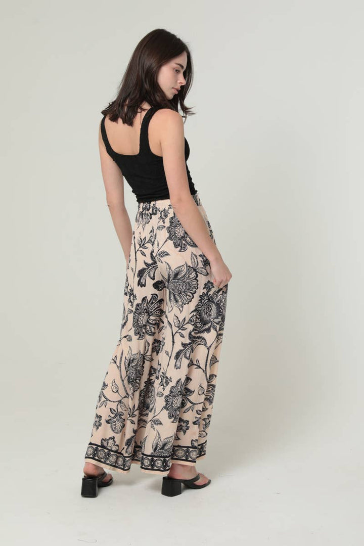 Angie Printed Wide Leg Pants