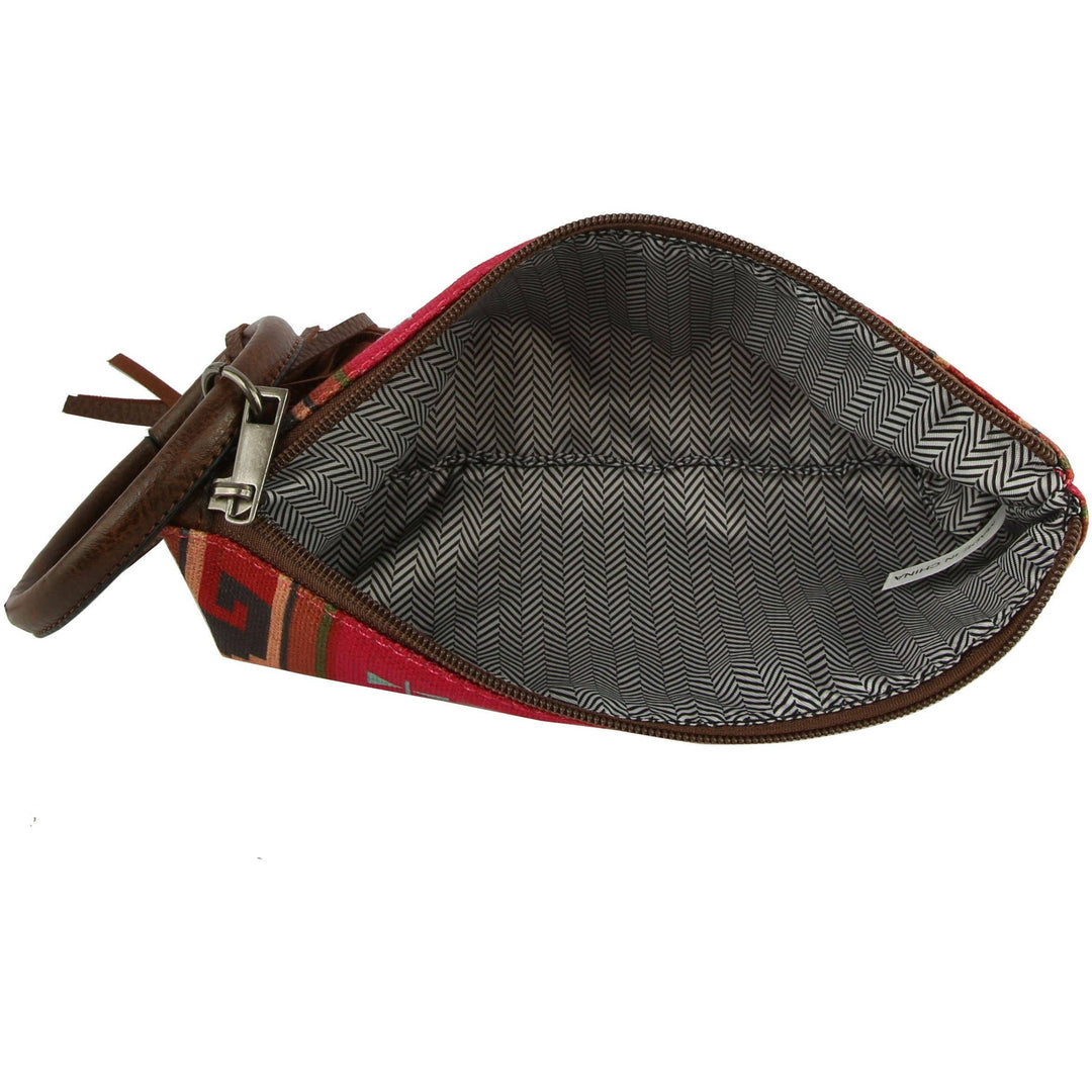 Handbag Factory Corp Aztec Clutch fushia 2