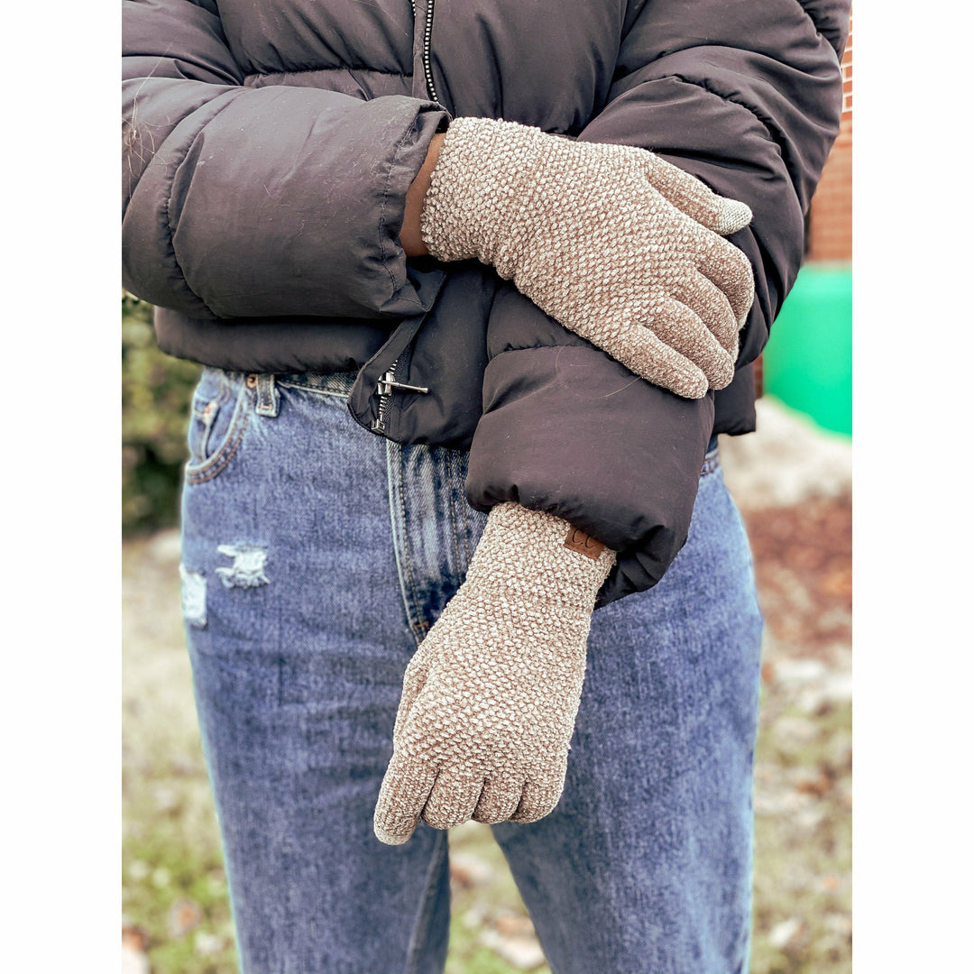 Eco-Friendly Chenille Women's Gloves