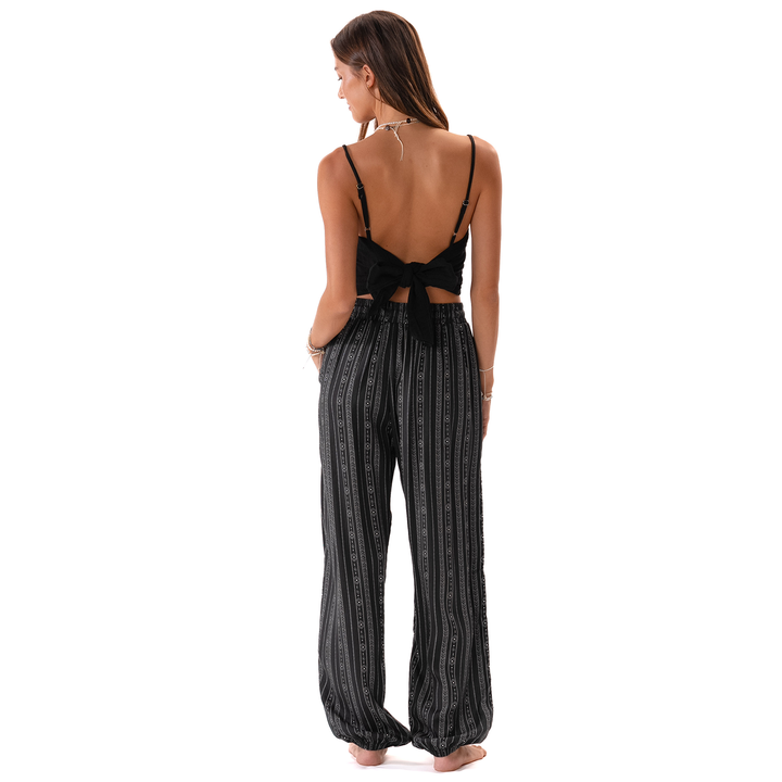 Lotus and Luna Akha Tribal Jogger Harem Pants black 4