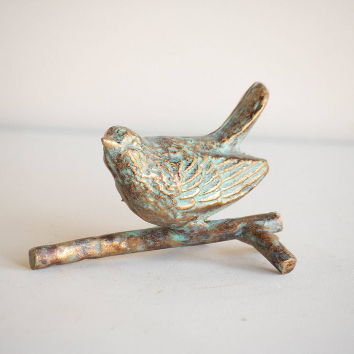 Abeline Patina Cast Iron Bird Figure 4