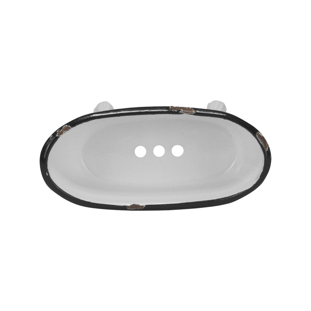 White Enamel Bathtub Soap Dish