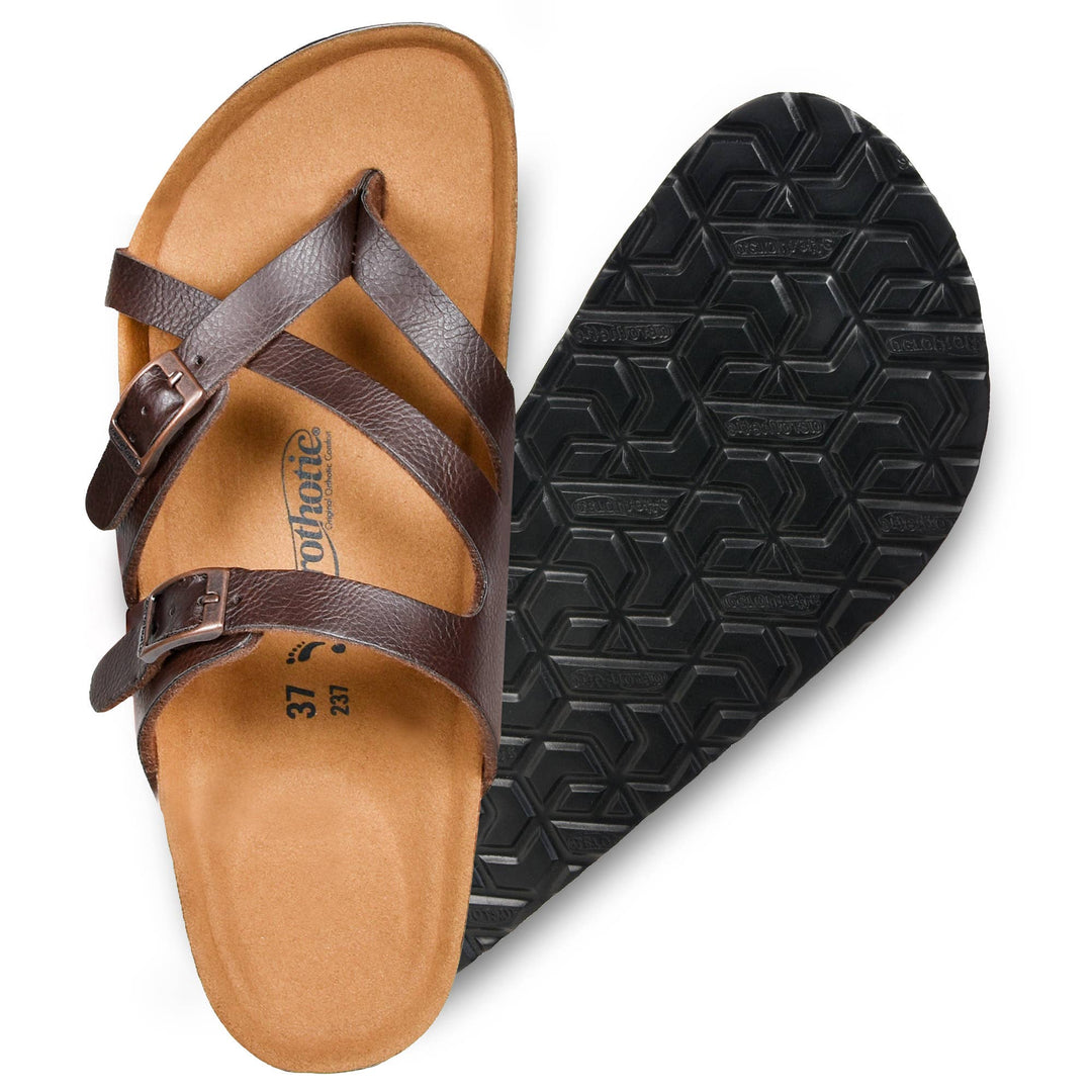 Aerothotic - Celestis Strappy Sandals - Wine-Red