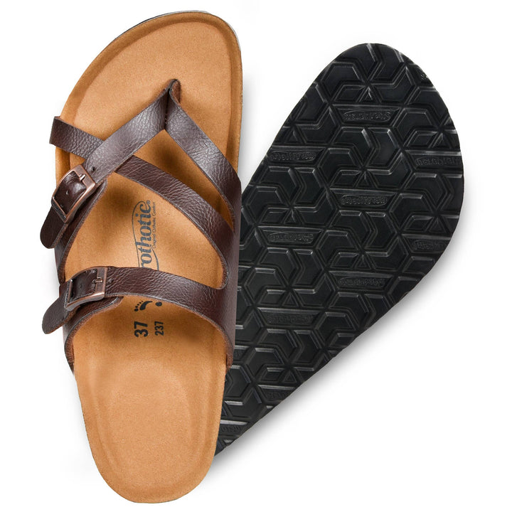 Aerothotic - Celestis Strappy Sandals - Wine-Red