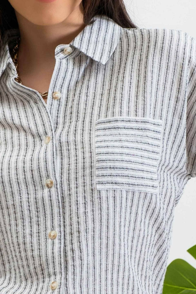 Striped Button Up Shirt