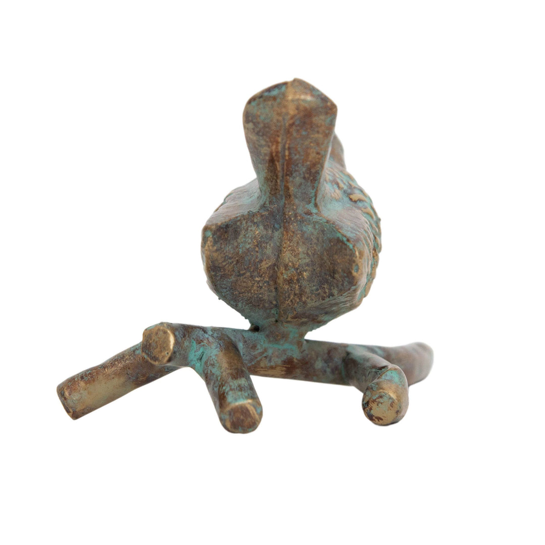 Abeline Patina Cast Iron Bird Figure
