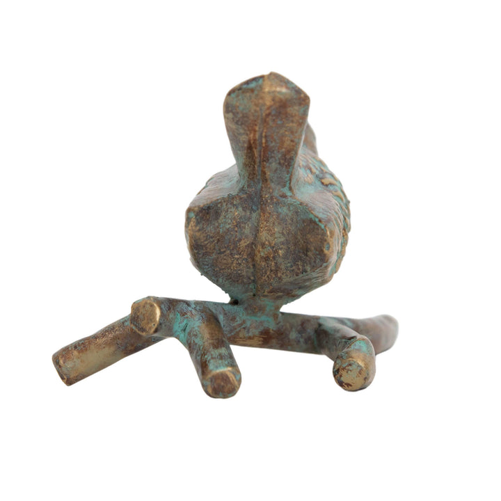 Abeline Patina Cast Iron Bird Figure