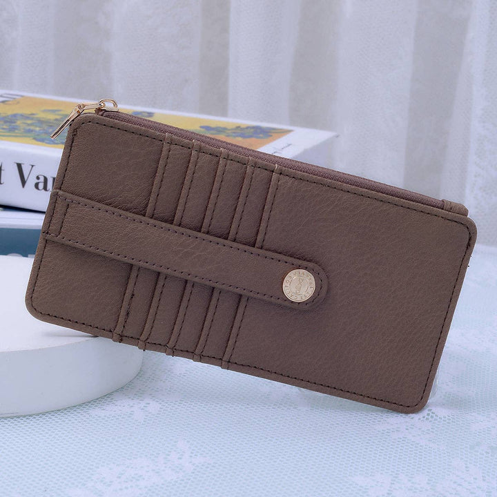 MiMi Wholesale - Saige Slim Cardholder Wallet Mocha