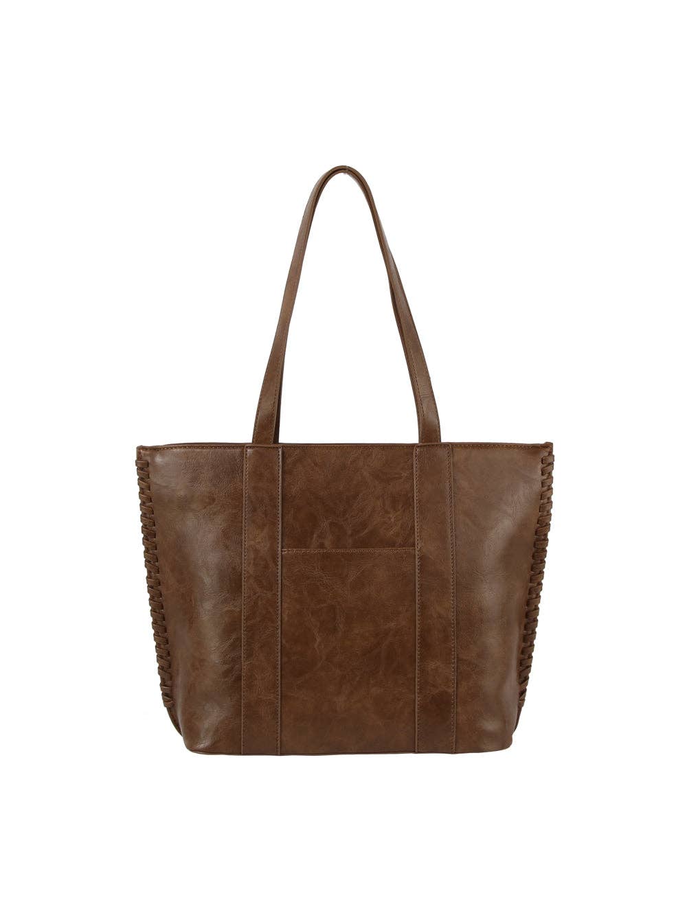 Side Braided Detail Tote stone