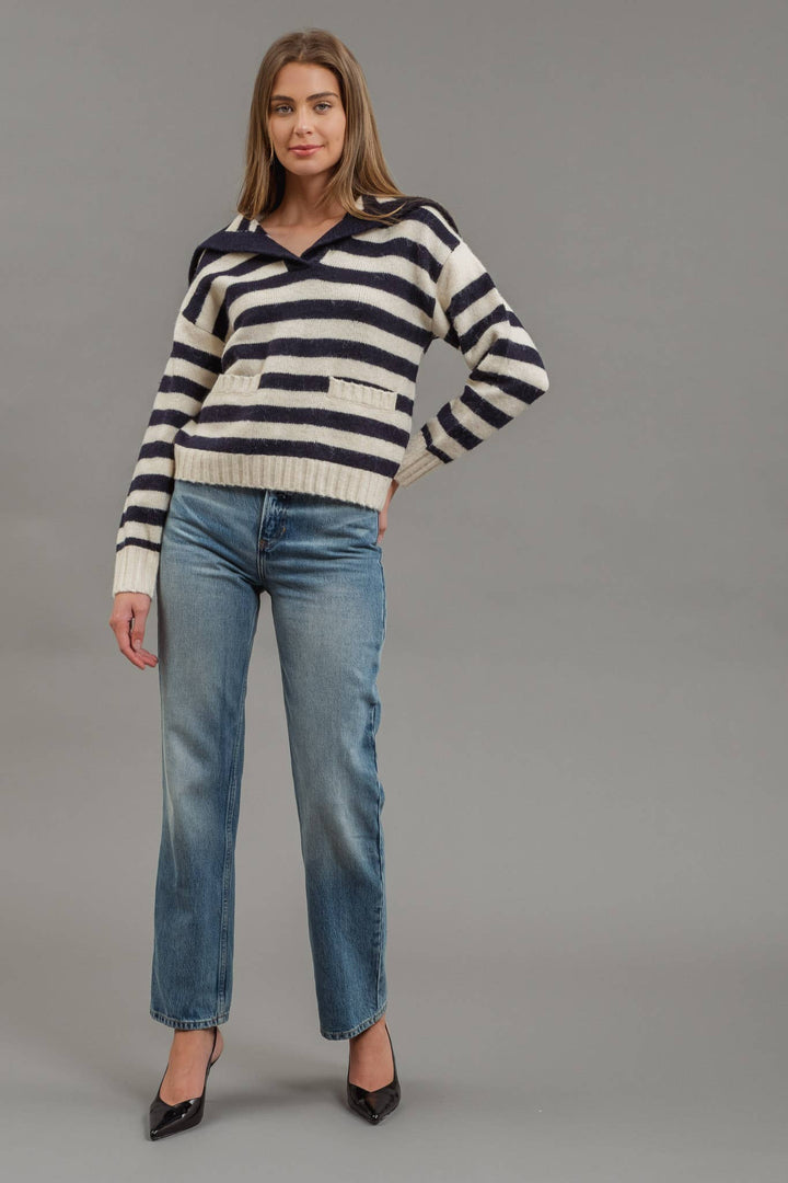 Blu Pepper Sailor Knit Sweater