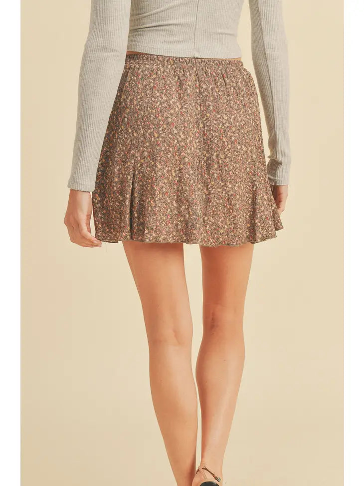 Short Godet Mini Skirt