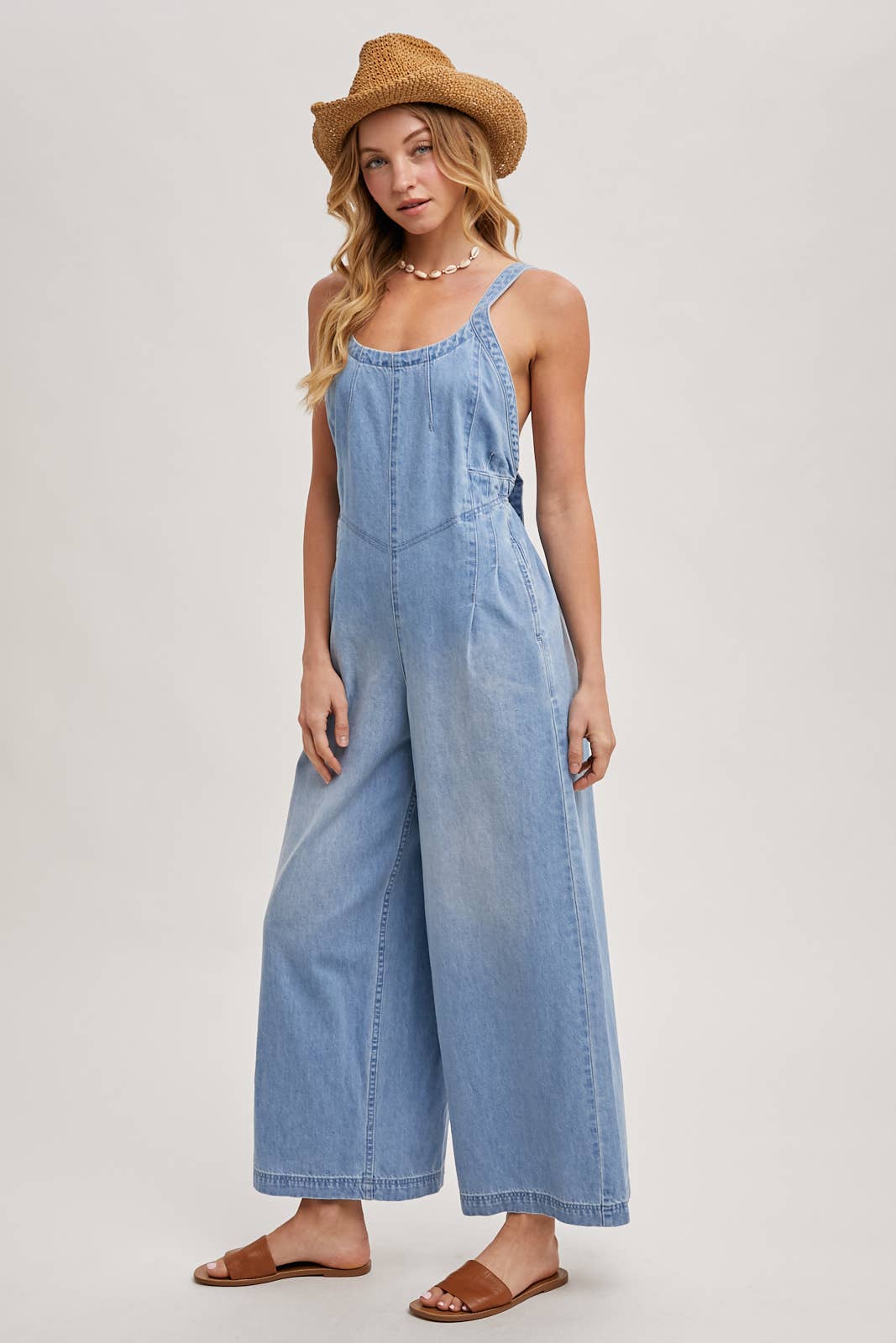 Bluivy Denim Overall Jumpsuit Light Wash 7