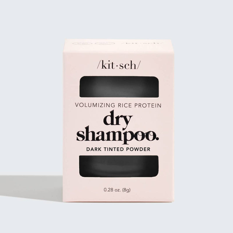 KITSCH - Volumizing Rice Protein Dry Shampoo - Dark Tinted Powder