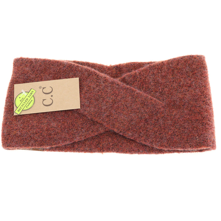 Soft Crossed C.C Eco-Friendly Headband Burnt Henna